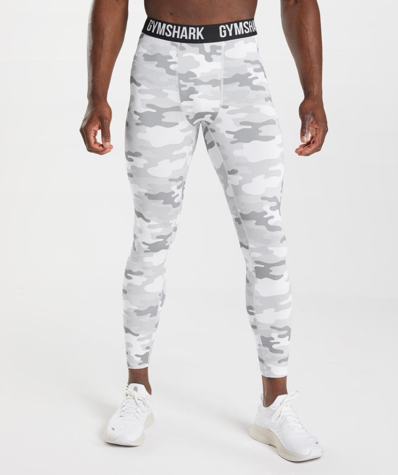 Legginsy Gymshark Element Baselayer Męskie Camo | PL 670MZP